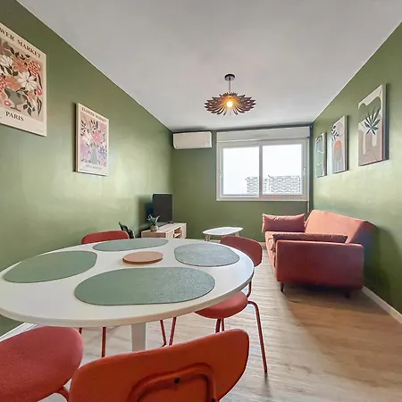 Cosy T3 Plein Centre, Clim & Balcon Appartement